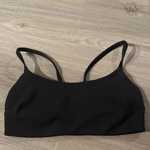 Lululemon wunder train strappy racer back bra C/D cup light support black size 6
